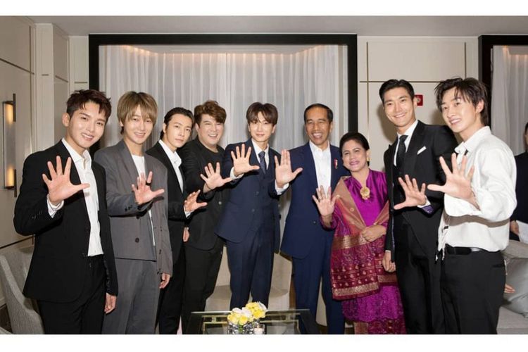 Kunjungi Korea Selatan, Jokowi Ditemui Super Junior